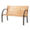 Gardeon Outdoor Garden Bench Seat 120cm Wooden Steel