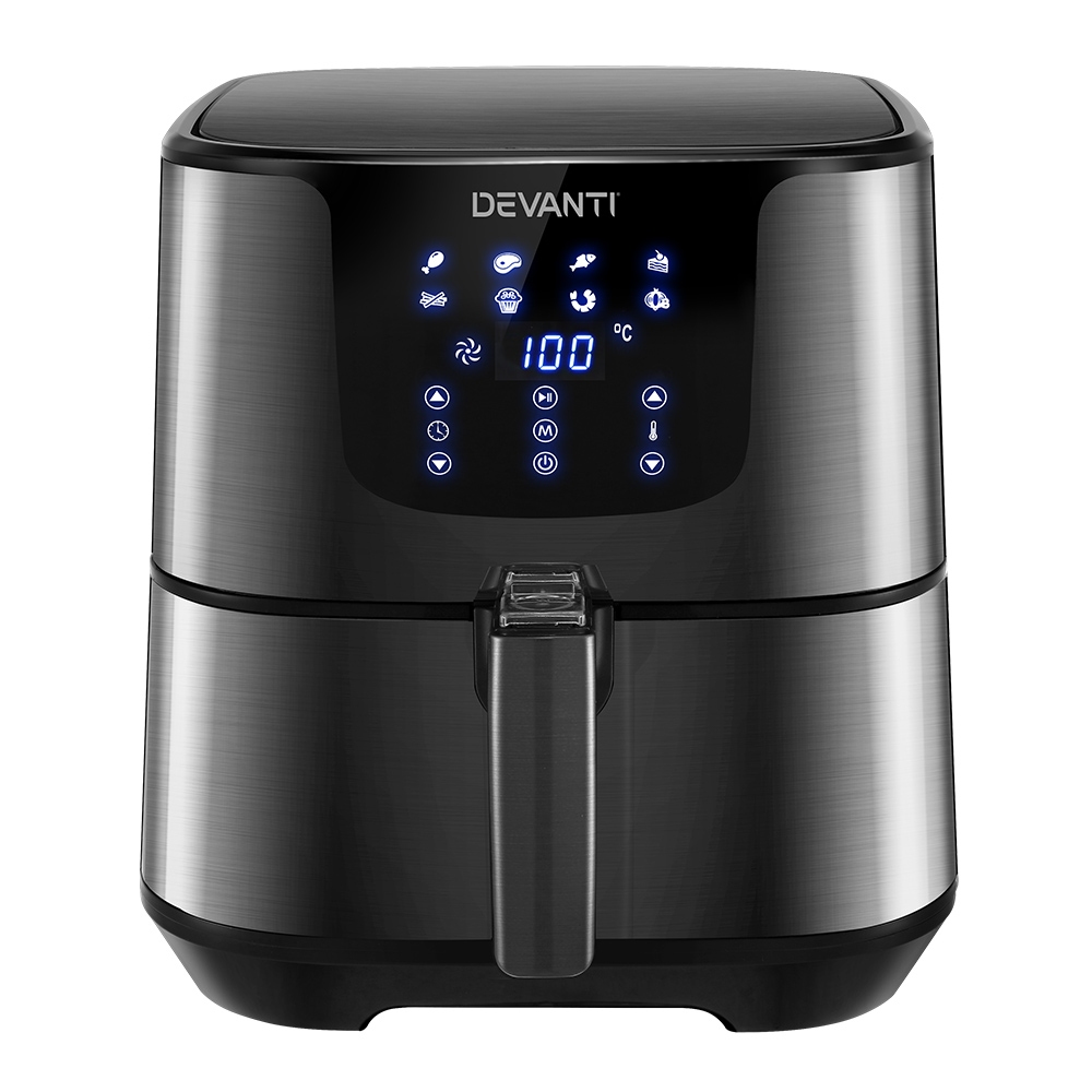 Devanti Air Fryer 7L Lcd Fryers Black – Auz Sales Online Devanti Air Fryer 7L Lcd Fryers Black - Image 7
