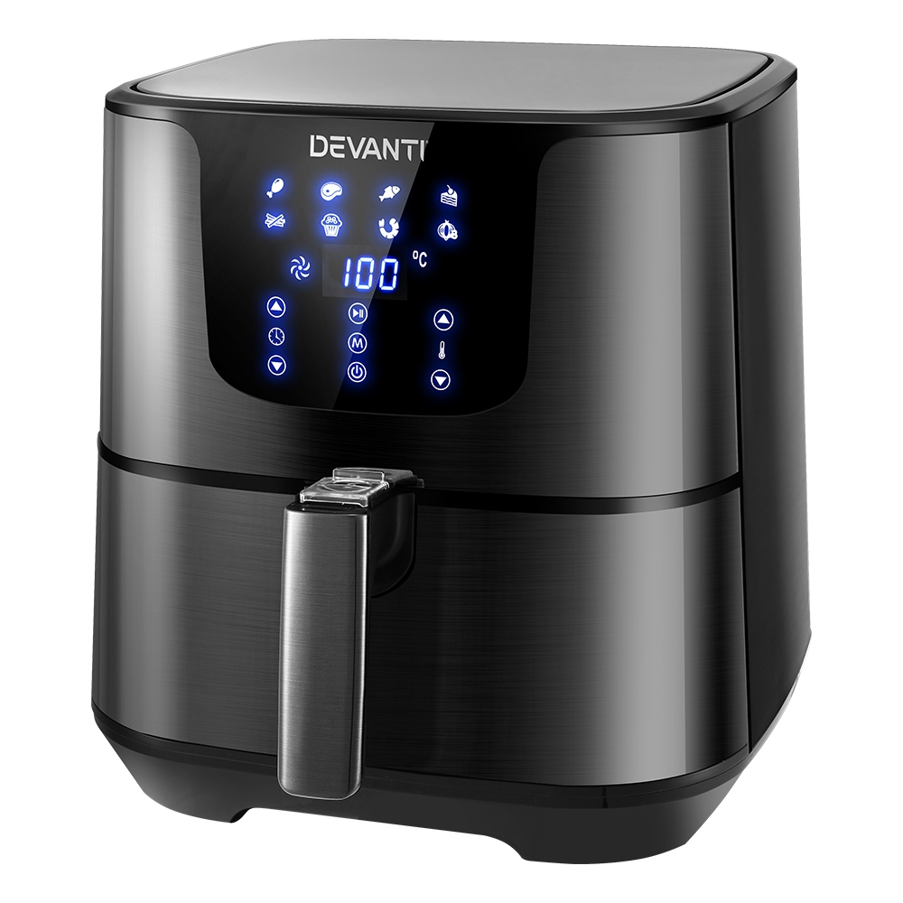Devanti Air Fryer 7L Lcd Fryers Black – Auz Sales Online Devanti Air Fryer 7L Lcd Fryers Black - Image 3