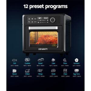 Devanti Air Fryer 20L Lcd Fryers Oven - Image 4