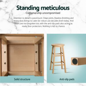 Bar Stools Round Wooden