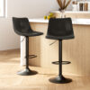 Vintage Leather Bar Stools