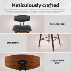 Artiss Bar Table And Stools Set Dining Desk Kitchen Chairs – Auz Sales Online Artiss Solid Wood Bar Stool With Curved Backrest And Black Pu Leather Seat