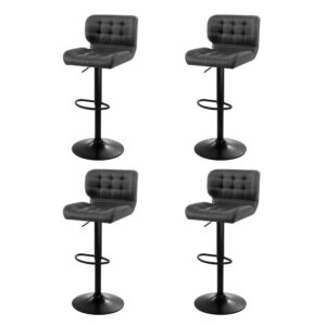 Grey Gas Lift Bar Stools