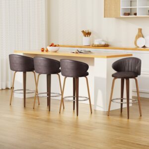 4X Artiss Bar Stools | Contoured Leather &Amp; Wood – Auz Sales Online Bar Stools