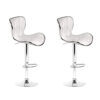 Artiss 2X Bar Stools Gas Lift Leather Seat White Product Image Auz Sales Online