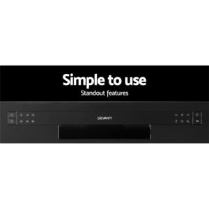 Devanti 8 Place Settings Benchtop Dishwasher Black – Auz Sales Online Devanti 8 Place Settings Benchtop Dishwasher Black - Image 6