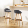 Padded Linen Bar Stools