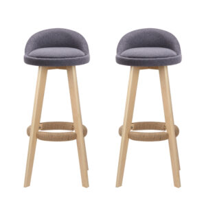 Padded Linen Bar Stools