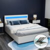 queen gas lift bed