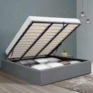 Open Hydraulic Gas Lift Storage Under Artiss King Bed Base