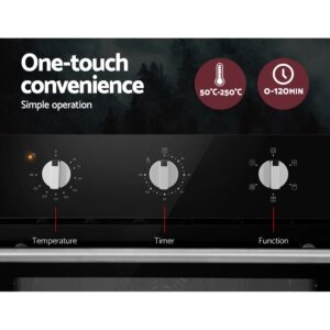 Devanti 60Cm Electric Built In Wall Oven Stainless Steel - Image 5