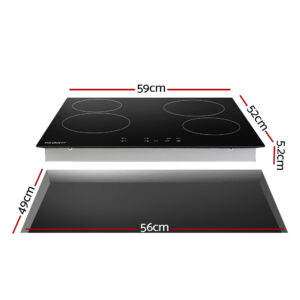 Devanti Electric Ceramic Cooktop 60Cm Touch Control - Image 3