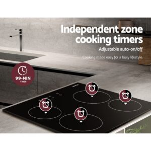 Devanti Electric Ceramic Cooktop 60Cm Touch Control - Image 7