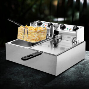 Devanti 20L Electric Commercial Deep Fryer Double Baskets 4400W - Image 7