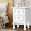 White Bedside Table