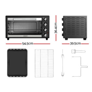Devanti 45L Convection Oven Electric Fryer Ovens 1800W – Auz Sales Online Devanti 45L Convection Oven Electric Fryer Ovens 1800W - Image 2