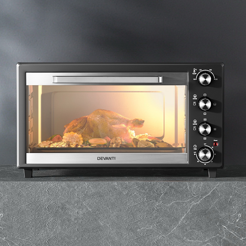 Devanti 45L Convection Oven Electric Fryer Ovens 1800W – Auz Sales Online Devanti 45L Convection Oven Electric Fryer Ovens 1800W - Image 7