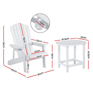 Adirondack Chair Set