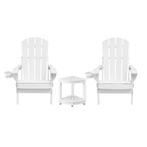 Gardeon Outdoor Table And Chairs Hdpe Adirondack White – Auz Sales Online Gardeon Outdoor Table And Chairs Hdpe Adirondack White - Image 3