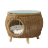 Wicker Pet Bed Coffee Table