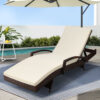 Gardeon Wicker Sun Lounge | Adjustable Outdoor Lounger – Auz Sales Online Wicker Sun Lounge