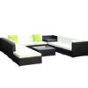 Outdoor Wicker Sofa Set