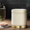 Artiss Round Velvet Storage Ottoman - Cream – Auz Sales Online Velvet Storage Ottoman