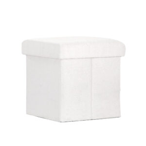 Artiss Ottoman Storage Foot Stool Vanity Square Teddy – Auz Sales Online Ottoman Storage Stool