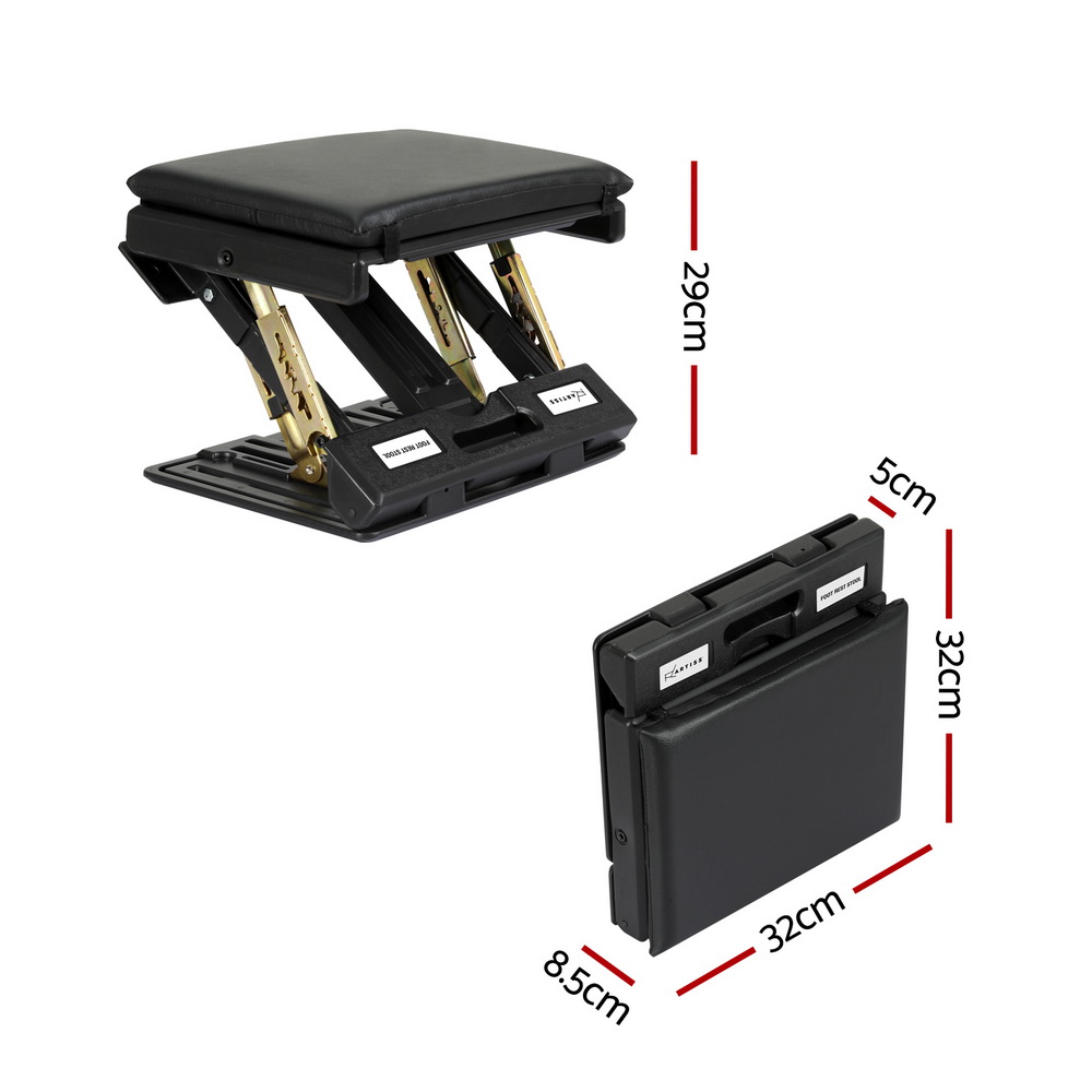 Artiss Foot Rest Stool | Under Desk Footrest Black – Auz Sales Online Foot Rest Stool