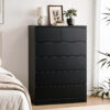 Black 6-Drawer Tallboy