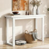white console table