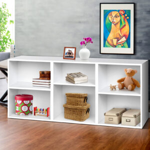 White Bookshelf Set