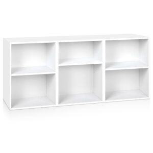 White Bookshelf Set