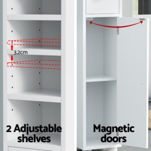 Artiss Slim Bathroom Storage Cabinet 180Cm Tall – Auz Sales Online Slim Bathroom Storage Cabinet