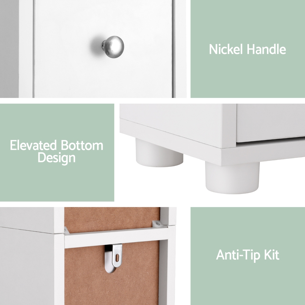 Artiss Slim Bathroom Storage Cabinet 180Cm Tall – Auz Sales Online Slim Bathroom Storage Cabinet
