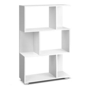 Artiss Bookshelf 3 Tiers Nina White - Image 2