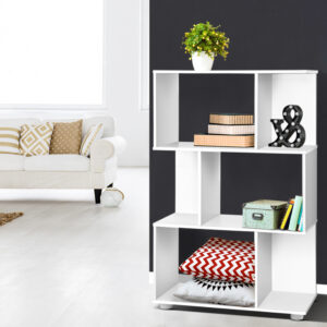 Artiss Bookshelf 3 Tiers Nina White - Image 8
