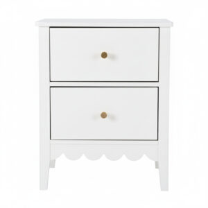 White Bedside Table