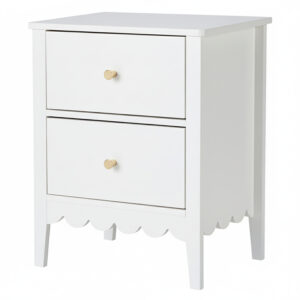 White Bedside Table
