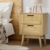 Rattan Bedside Table