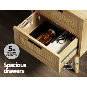 Rattan Bedside Table