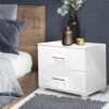 White Bedside Table