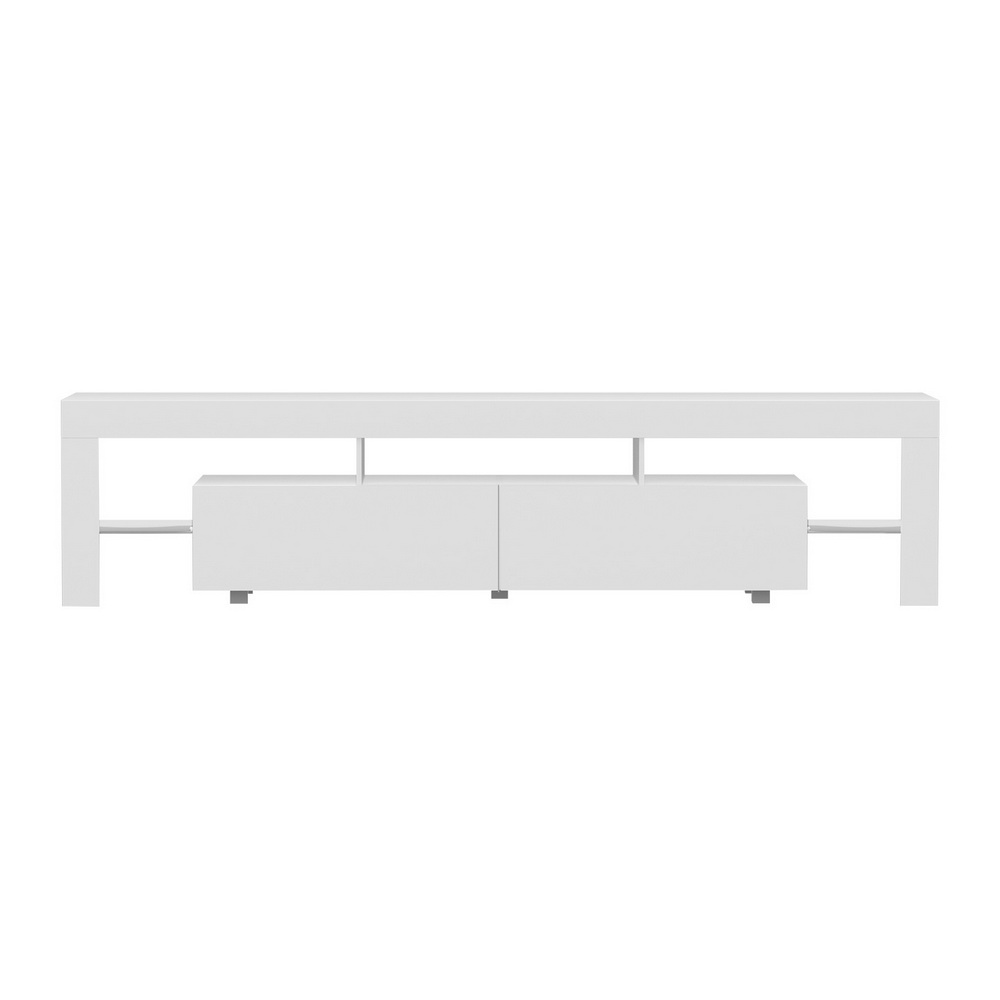 Artiss Rgb Led Tv Cabinet 200Cm White Gloss – Auz Sales Online Rgb Led Tv Cabinet