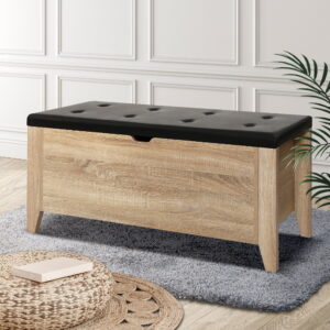Leather Storage Ottoman