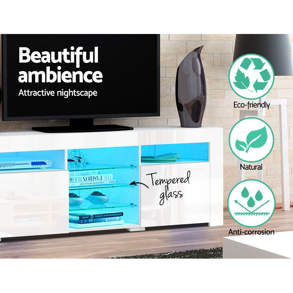 Artiss Bobi Led Entertainment Unit 180Cm White – Auz Sales Online Led Entertainment Unit