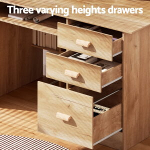 Artiss Computer Desk With Shelves &Amp; Drawers – Auz Sales Online Computer Desk
