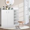 white shoe rack