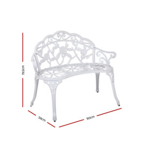Gardeon 100Cm Cast Aluminium Outdoor Garden Bench – Auz Sales Online Outdoor Garden Bench