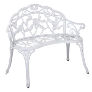 Gardeon 100Cm Cast Aluminium Outdoor Garden Bench – Auz Sales Online Outdoor Garden Bench